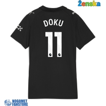 Manchester City Jeremy Doku #11 Gostujuci Dres za Ženska 2025-26 Kratak Rukav